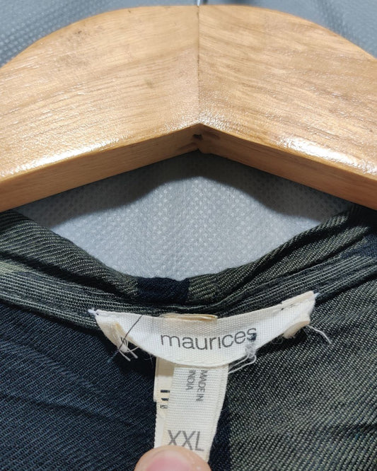 Maurces Green For Women Crop Top XXL