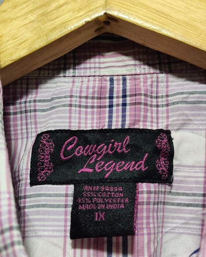 Cowgirl Legend Pink For Women Top Shirt XL