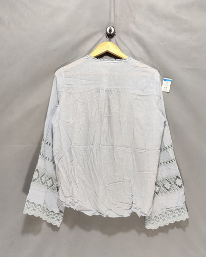 Love Stitch Blue For Women Crop Top M