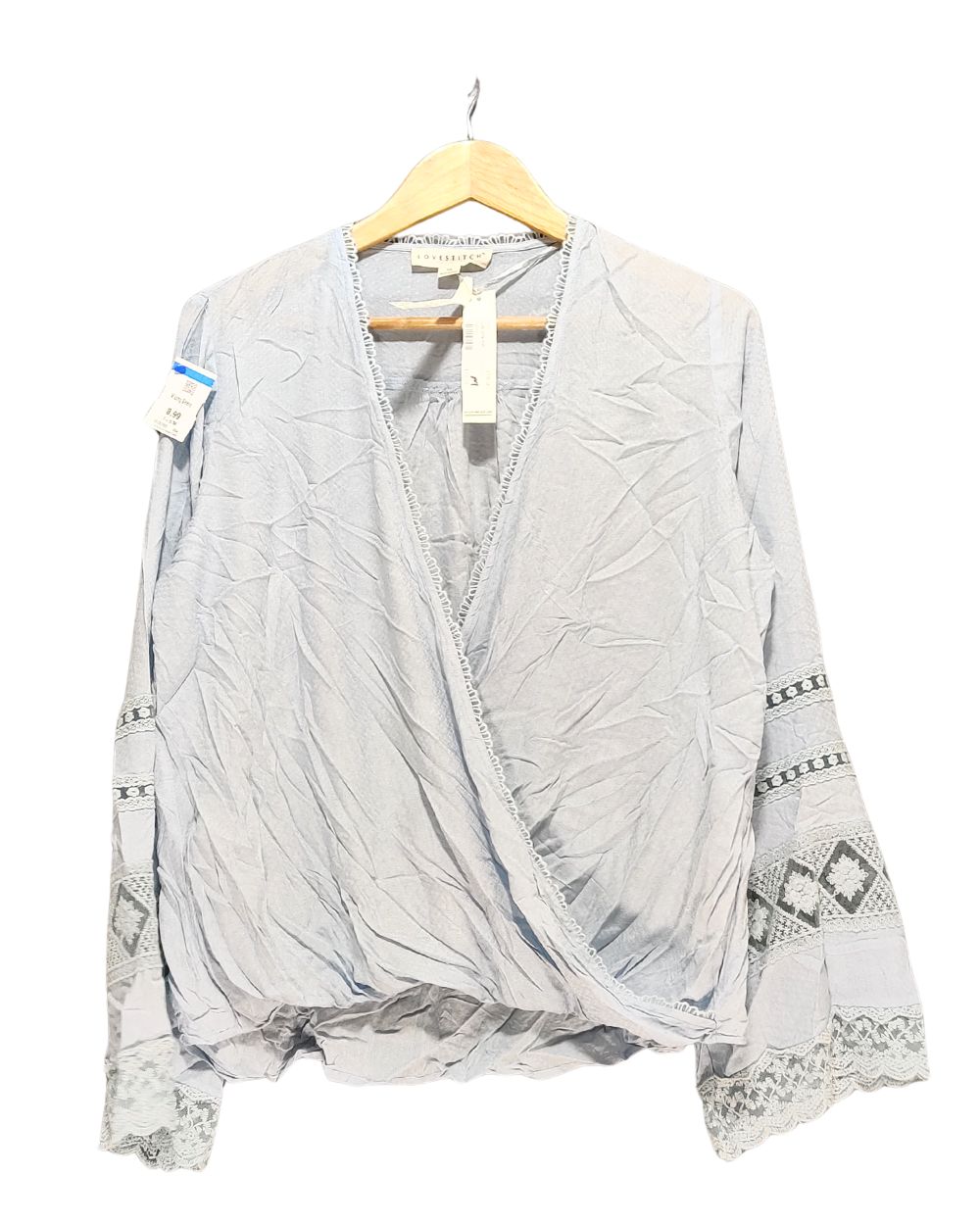 Love Stitch Blue For Women Crop Top M