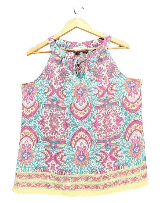 Rose Olive Multi For Women Crop Top L