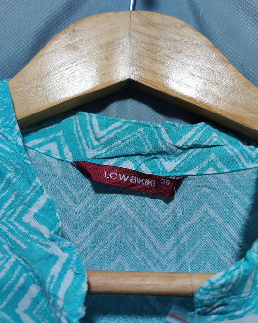 Lcwaikiki Blue  For Women Crop Top M