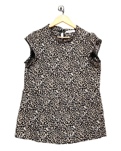 Angashion Black For Women Crop Top L