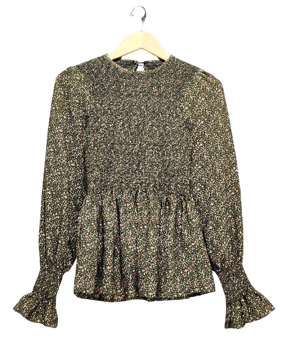 Thrift Queen Green For Women Crop Top XS