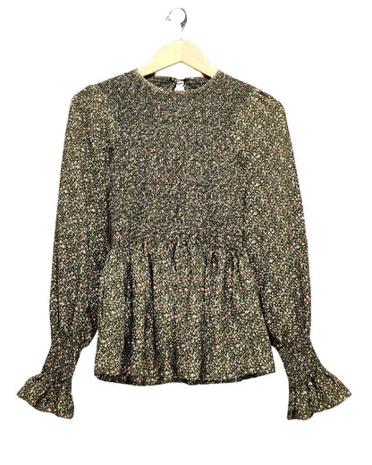 Thrift Queen Green For Women Crop Top XS