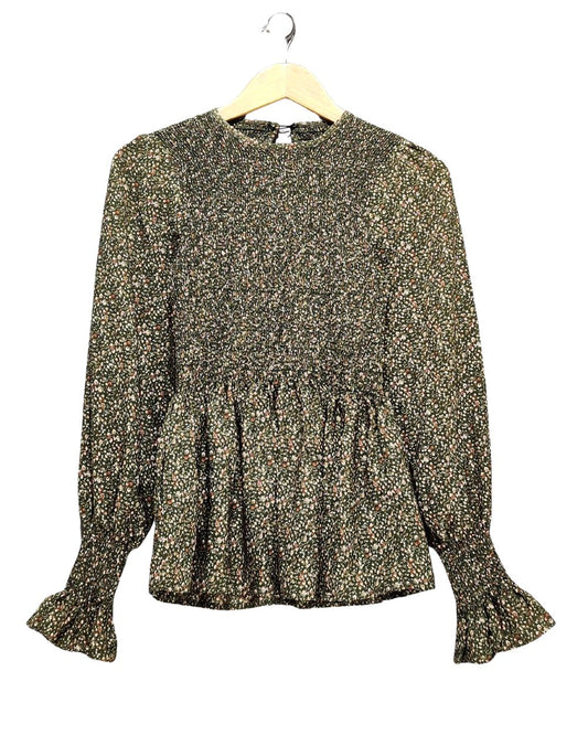 Thrift Queen Green For Women Crop Top XS