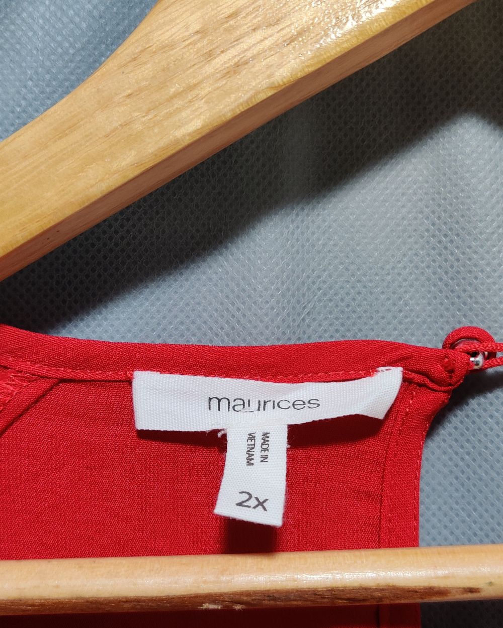 Maurices Red For Women Top XXL