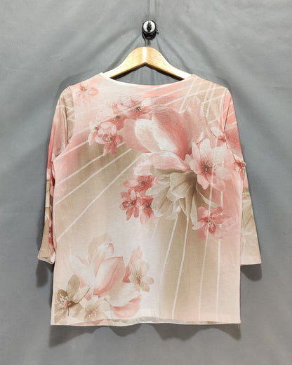 Alfred Dunner Cream For Women Crop Top S