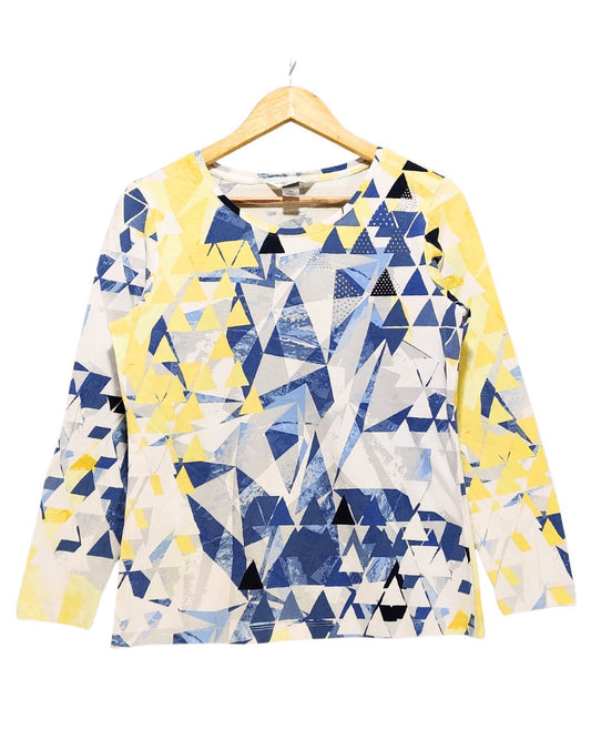 Christopher & Banks Blue For Women Crop Top M