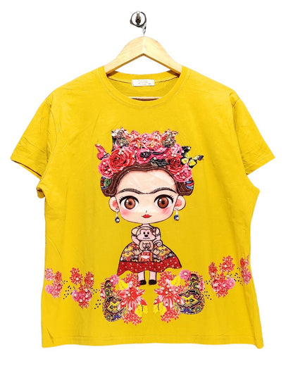 Sister Fashion Yellow For Women Crop Top 3X Large