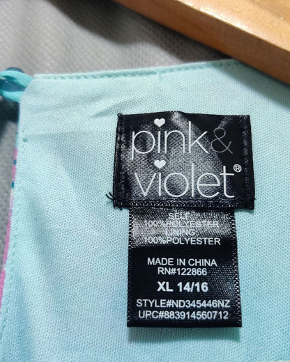 Pink & Violet Blue Colour For Women Dresses XL