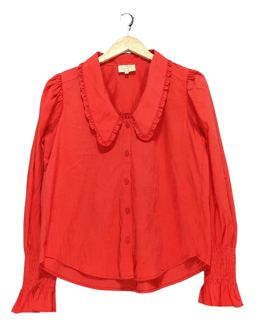 SSYS The Label Red Colour For Women Top Shirt S