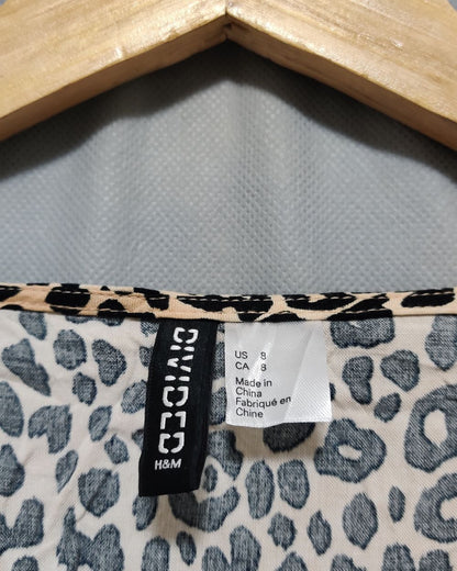 H&M Leopard Print For Women Top M