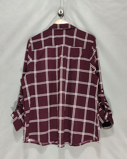 Lee Maroon Colour For Women Top Shirt XXL