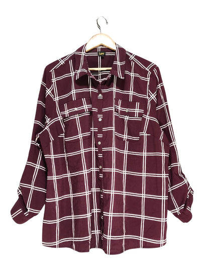 Lee Maroon Colour For Women Top Shirt XXL