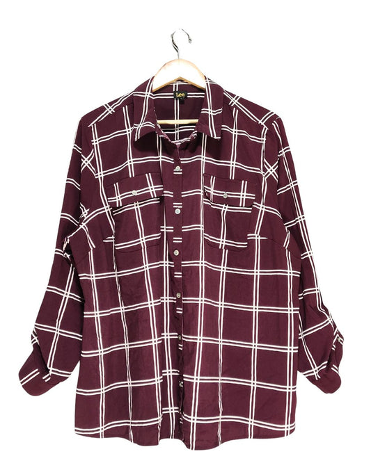 Lee Maroon Colour For Women Top Shirt XXL
