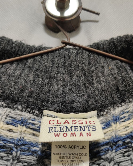 Classic Elements Gray For Women Sweater XXL