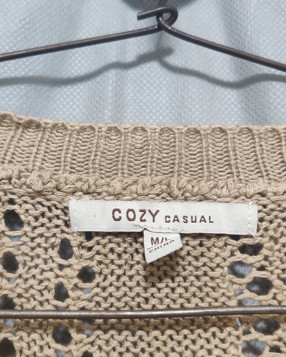 Cozy Casual Cream For Women Winter Crop Top L