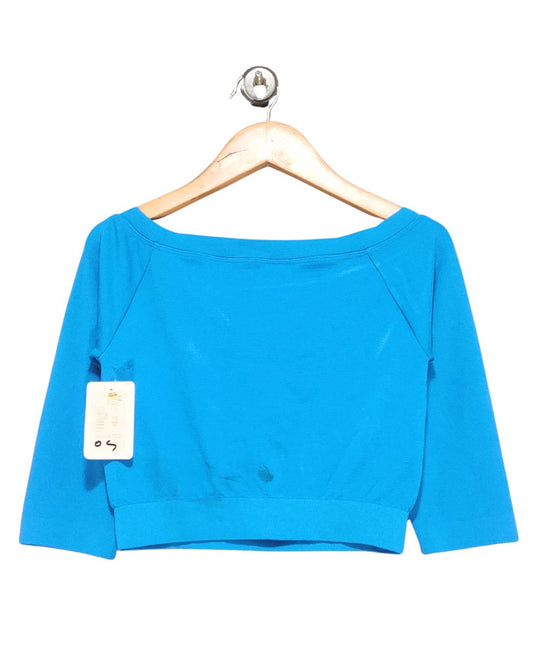 Cotton Candy Blue For Women Crop Top S