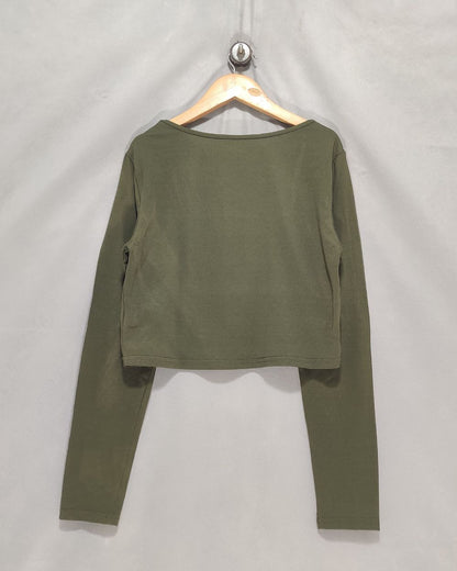 Line In Nature Blue For Women Crop Top M