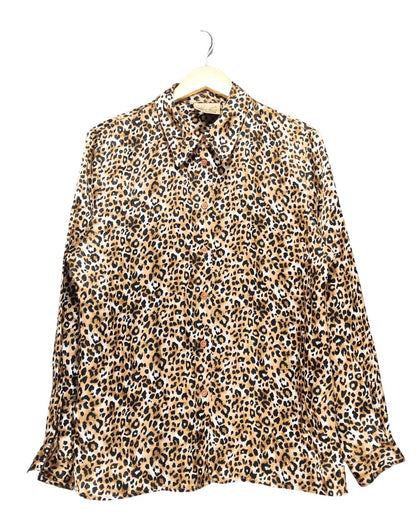 Kathie Lee Leopard Print For Women Top Shirt L