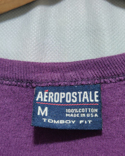 Aeropostale Purple Cotton T Shirt For Women M