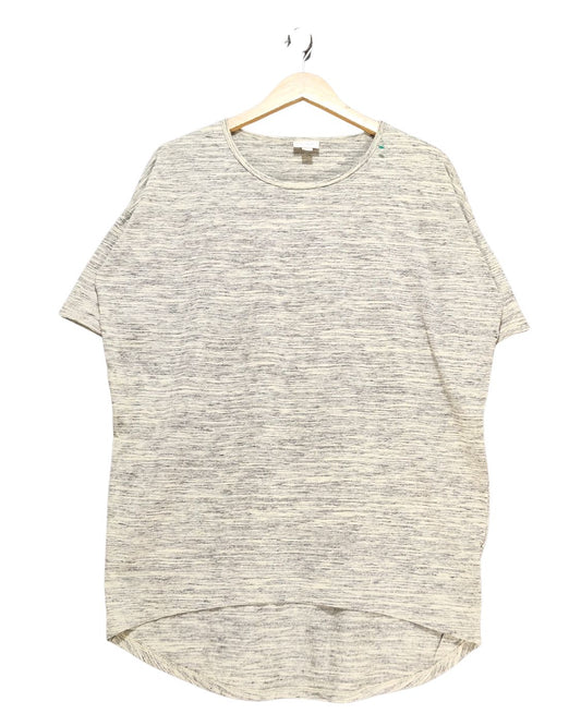 Lula Roe Gray Cotton T Shirt For Women XS