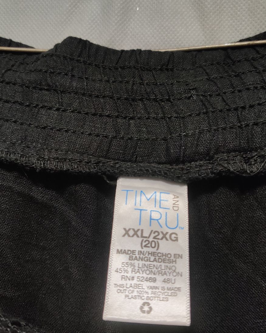 Time And Tru Black Plazo For Women XXL