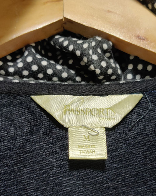 Passports Black Zipper For Women M