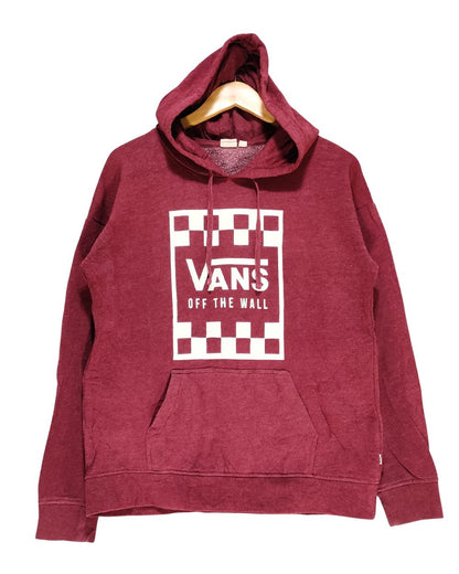Vans Maroon Hoodie For Women M