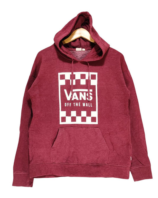 Vans Maroon Hoodie For Women M