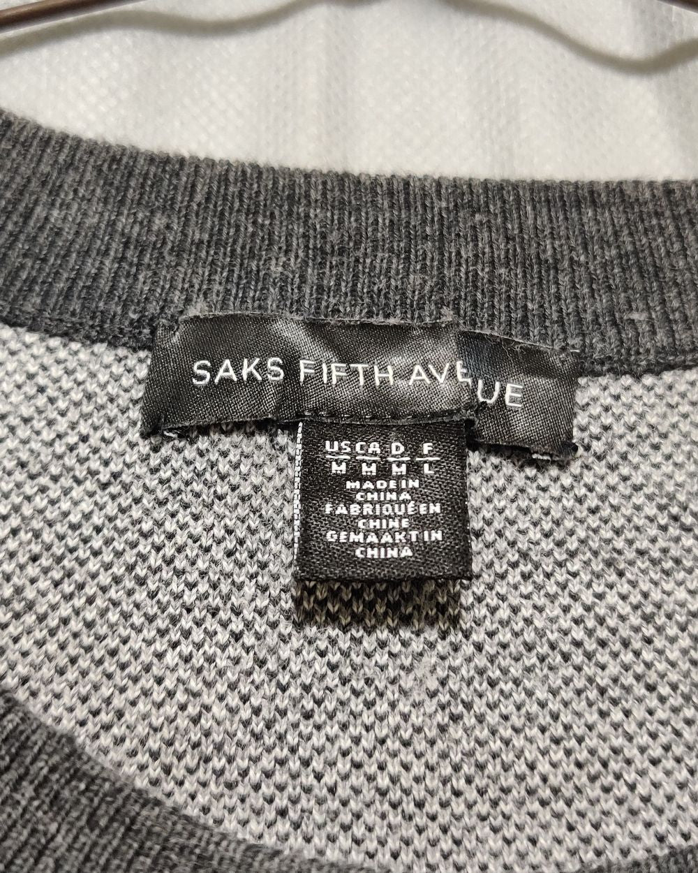 Saks Fifth Avenue Gray Sweater For Women M