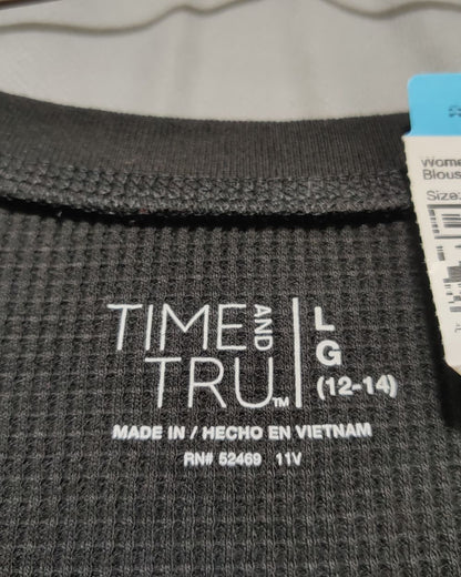 Time And Tru Black Sweater For Women L