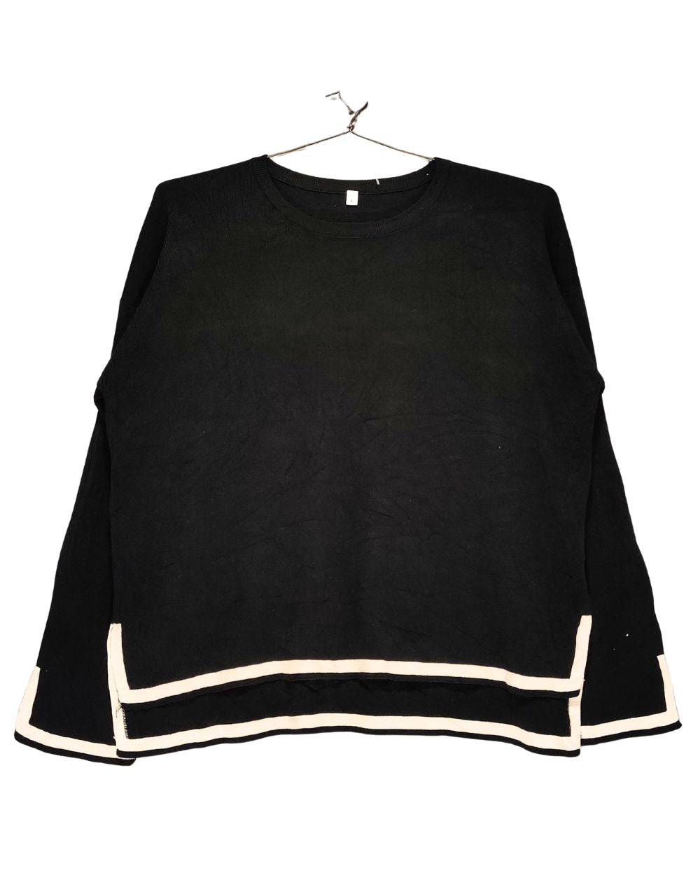 Fashion Black Sweater For Women L