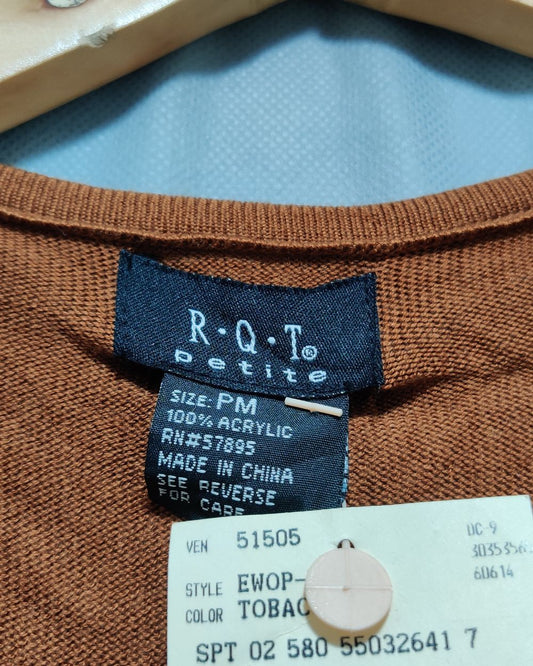 R.Q.T Petite Brown Sweater  For Women M