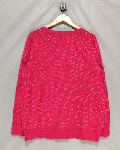 Woman Within Pink Sweater For Women L