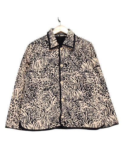 Anne Carson Leopard Print For Women Jacket M