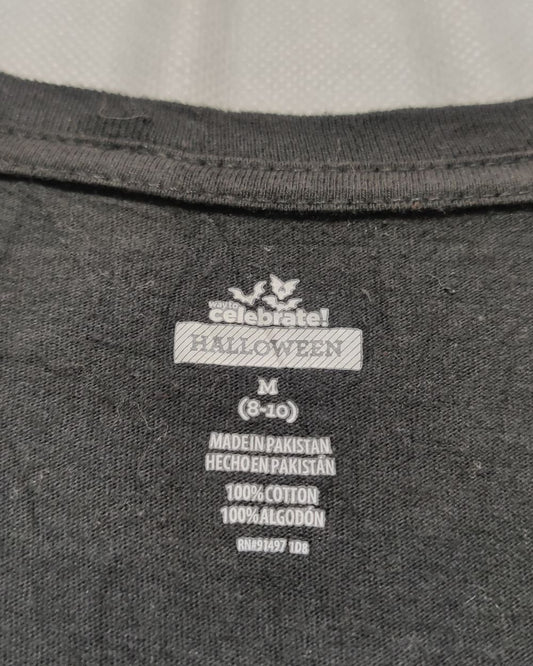 Halloween Black Cotton T Shirt For Women Medium