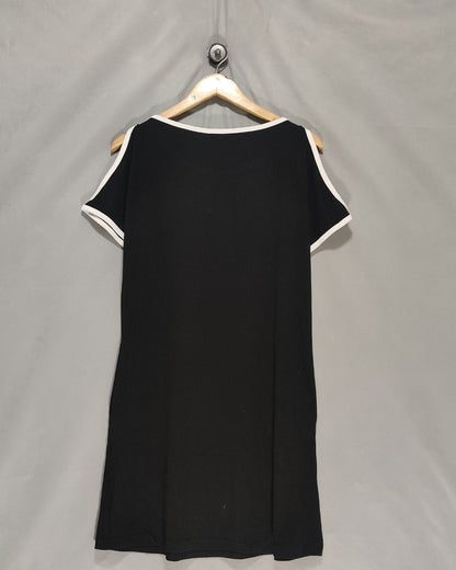 Aiiv All Black Cotton T Shirt For Women S