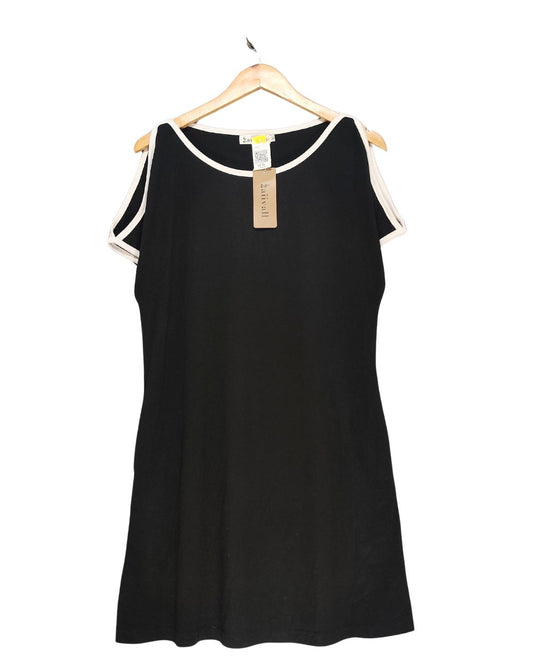 Aiiv All Black Cotton T Shirt For Women S