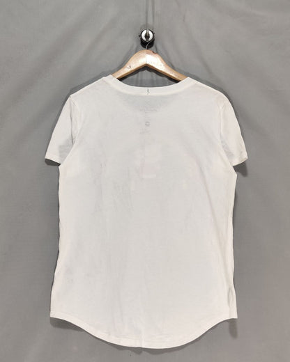 Hello Kitty White Cotton T Shirt For Women L