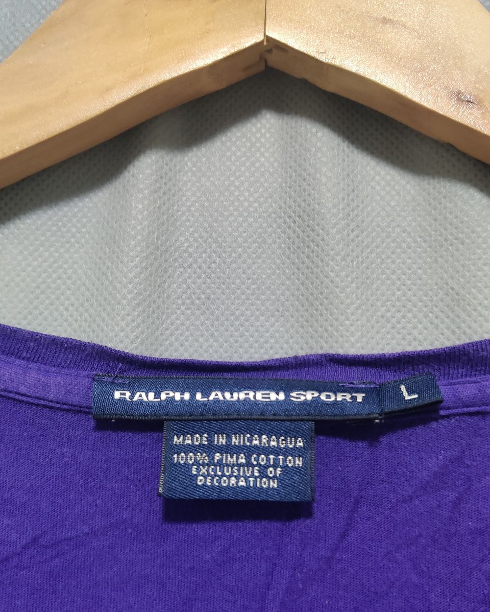 Polo Ralph Lauren Purple Cotton T Shirt For Women L