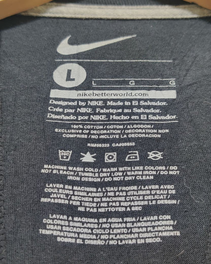 Nike Black Cotton T Shirt For Women L