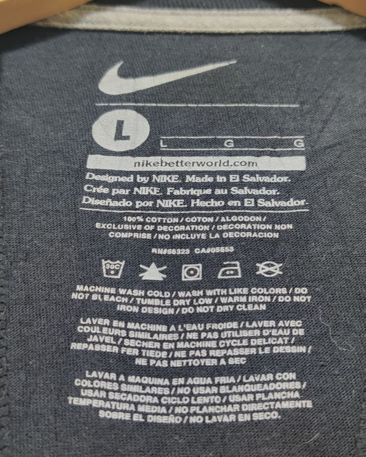 Nike Black Cotton T Shirt For Women L