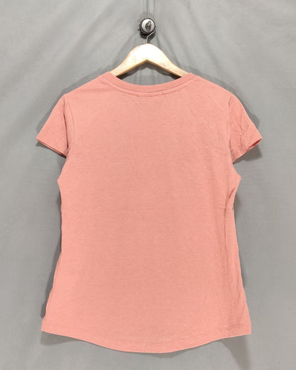 Irish Connexion Red Cotton T Shirt For Women L