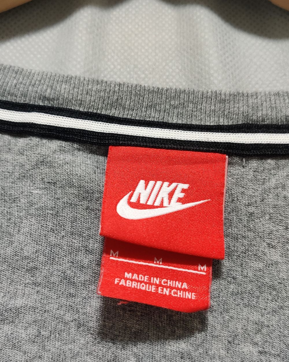 Nike Gray Cotton T Shirt For Women M