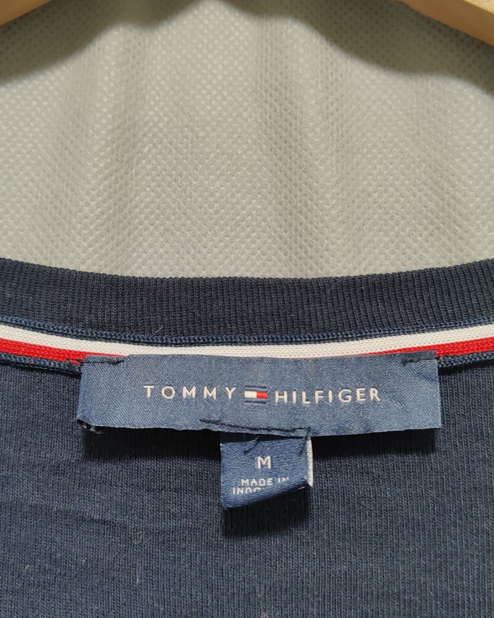 Tommy Hilfiger Blue Cotton T Shirt For Women M