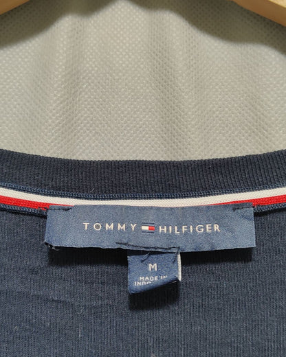 Tommy Hilfiger Blue Cotton T Shirt For Women M