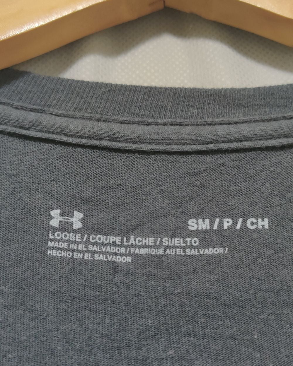 Under Armour Black Cotton T Shirt For Women M