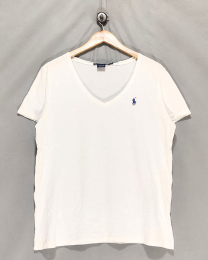 Polo Ralph Lauren White Cotton T Shirt For Women XL
